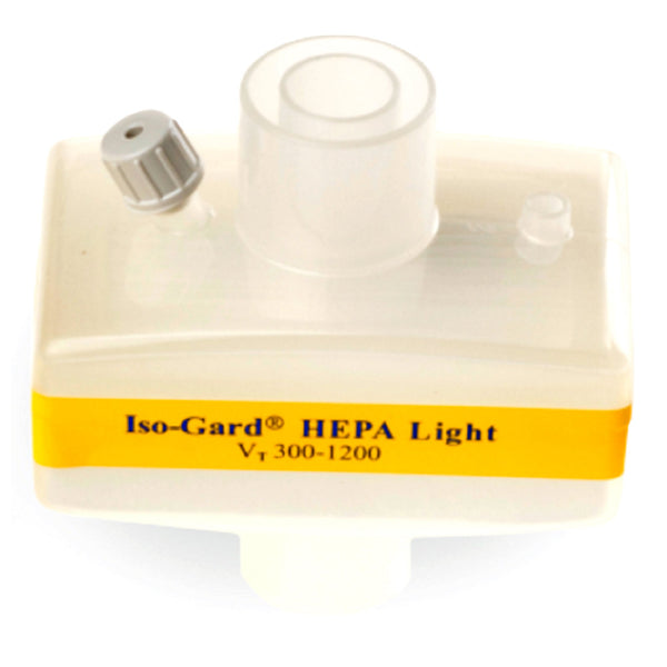 Gibeck® ISO-Gard® Heat and Moisture Exchanger with Filter 33.81 mg H2O/L @ VT 500 mL 1.1 cm H2O @ 30 LPM (416525_EA) 1/EA