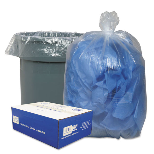 Classic Clear Linear Low-Density Can Liners, 33 gal, 0.63 mil, 33" x 39", Clear, 25 Bags/Roll, 10 Rolls/Carton (WBI333916C) Case of 250