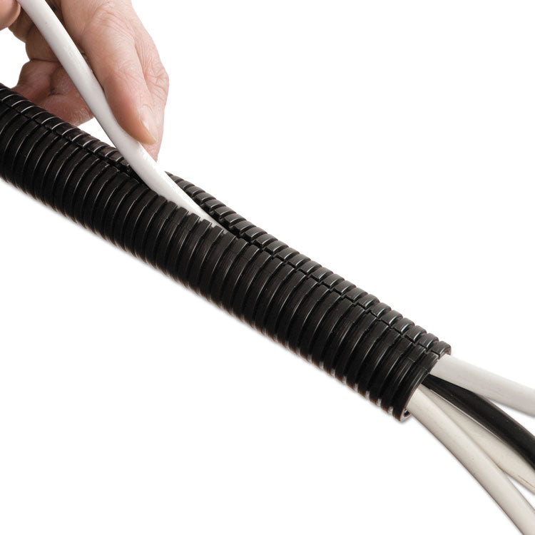 D-Line® Cable Tidy Tube, 1.25" Diameter x 43" Long, Black (DLNCTT11B) Each