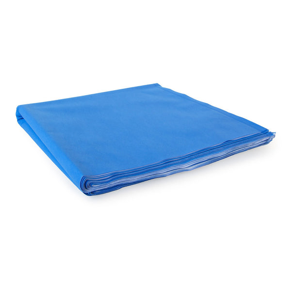 McKesson Sterilization Wrap White / Blue 36 X 36 Inch Dual Layer SMS Polypropylene (1243665_CS) 72/CS