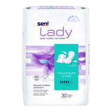 Seni® Lady Maximum Bladder Control Pad 11 Inch Length Moderate Absorbency Super Absorbent Core One Size Fits Most (1222537_PK) 30/PK