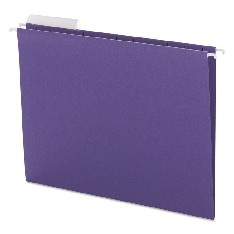 Smead™ Color Hanging Folders with 1/3 Cut Tabs, Letter Size, 1/3-Cut Tabs, Purple, 25/Box (SMD64023)