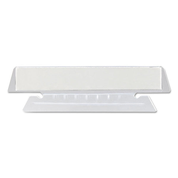 Smead™ Poly Index Tabs and Inserts For Hanging File Folders, 1/3-Cut, White/Clear, 3.5" Wide, 25/Pack (SMD64615)