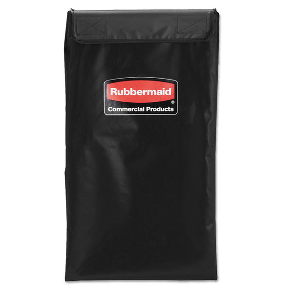 Rubbermaid® Commercial Collapsible X-Cart Replacement Bag, 4 Bushel, 220 lbs, Vinyl, Black (RCP1881782)