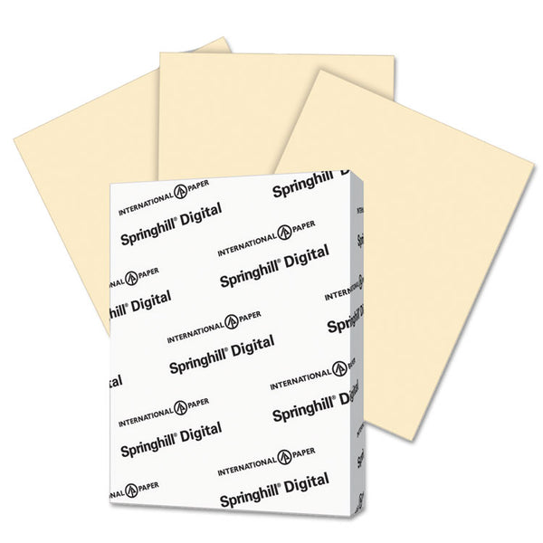Springhill® Digital Index Color Card Stock, 110 lb Index Weight, 8.5 x 11, Ivory, 250/Pack (SGH056300)