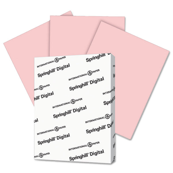 Springhill® Digital Vellum Bristol Color Cover, 67 lb Bristol Weight, 8.5 x 11, Pink, 250/Pack (SGH076000) Pack of 250