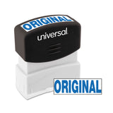 Universal® Message Stamp, ORIGINAL, Pre-Inked One-Color, Blue (UNV10060) Each
