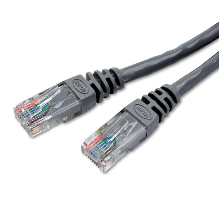 Belkin® CAT5e Molded Patch Cable, 25 ft, Gray (BLKA3L79125M) Each