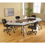 Iceberg OfficeWorks Mobile Training Table, Rectangular, 60" x 18" x 29", Gray/Charcoal (ICE68057) Each