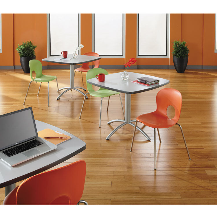 Iceberg CafeWorks Cafe-Height Table, Square, 36" x 36" x 30", Gray/Silver (ICE65617) Each