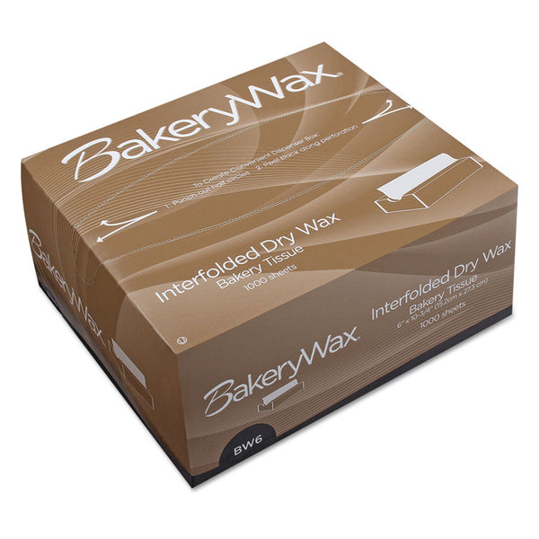 Bagcraft EcoCraft Interfolded Dry Wax Bakery Tissue, 6 x 10.75, White, 1,000/Box, 10 Boxes/Carton (BGC010006)