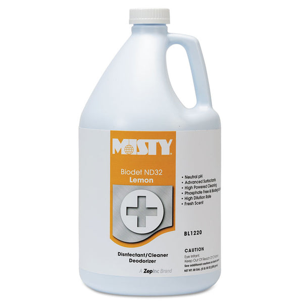 Misty® BIODET ND-32, Lemon, 1 gal Bottle, 4/Carton (AMR1038806)