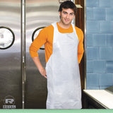 AmerCareRoyal® Poly Apron, 28 x 46,  One Size Fits All, White, 100/Pack, 10 Packs/Carton (RPPDA2846) 10 Packs of 100