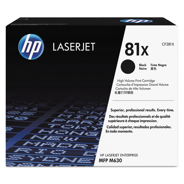 HP HP 81X, (CF281X) High-Yield Black Original LaserJet Toner Cartridge (HEWCF281X)