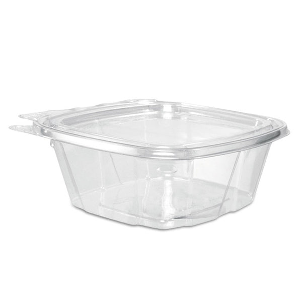 Dart® ClearPac SafeSeal Tamper-Resistant/Evident Containers, Flat Lid, 12 oz, 4.9 x 2 x 5.5, Clear, Plastic, 100/Bag, 2 Bags/Carton (DCCCH12DEF)