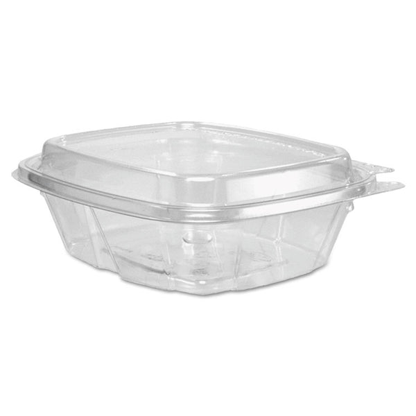 Dart® ClearPac SafeSeal Tamper-Resistant/Evident Containers, Domed Lid, 8 oz, 4.9 x 1.9 x 5.5, Clear, Plastic, 100/Bag, 2 Bags/CT (DCCCH8DED)