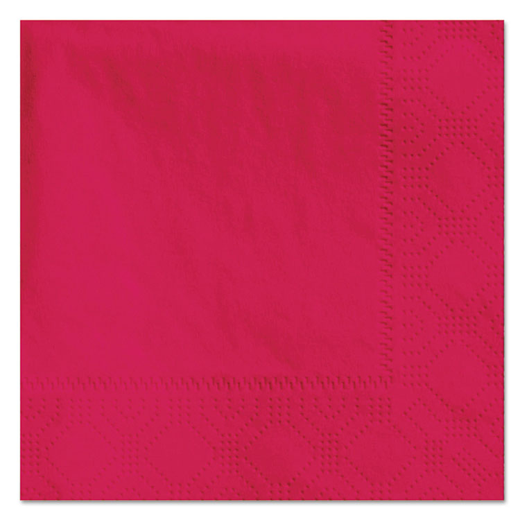 Hoffmaster® Beverage Napkins, 2-Ply, 9 1/2 x 9 1/2, Red, 1000/Carton (HFM180311) Case of 1000