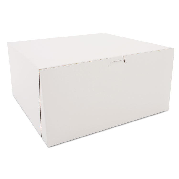 SCT® White One-Piece Non-Window Bakery Boxes, 12 x 12 x 6, White, Paper, 50/Carton (SCH0989) Case of 50