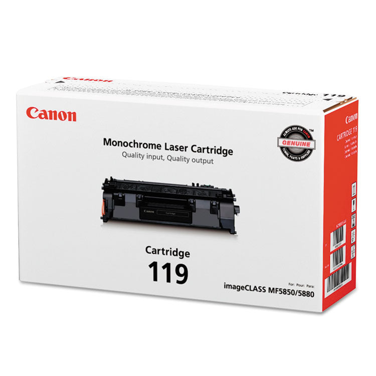 Canon® 3479B001 (CRG-119) Toner, 2,100 Page-Yield, Black (CNM3479B001)