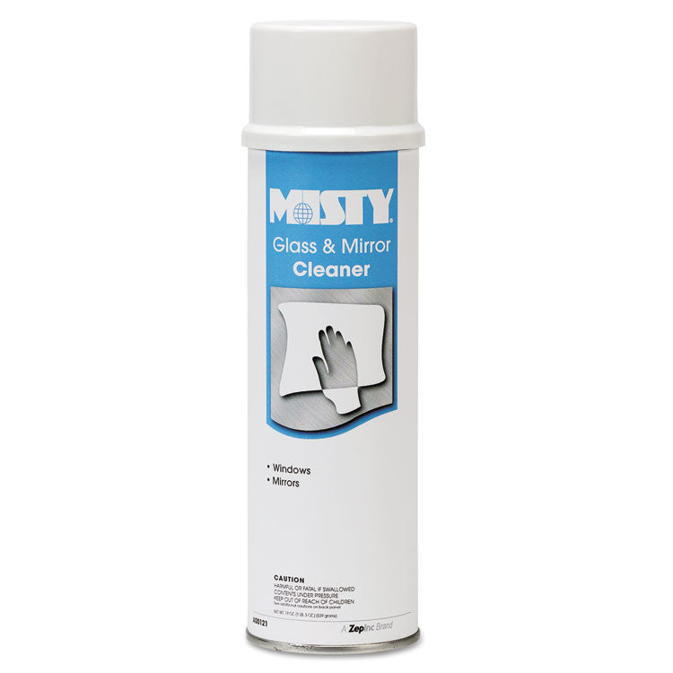 Misty® Glass and Mirror Cleaner with Ammonia, 19 oz Aerosol Spray, 12/Carton (AMR1001447)