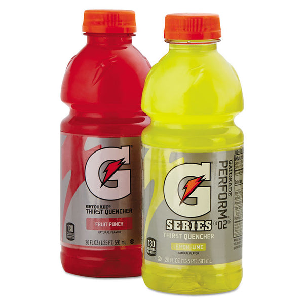 Gatorade® G-Series Perform 02 Thirst Quencher Fruit Punch, 20 oz Bottle, 24/Carton (QKR28667) Case of 24 Bottles