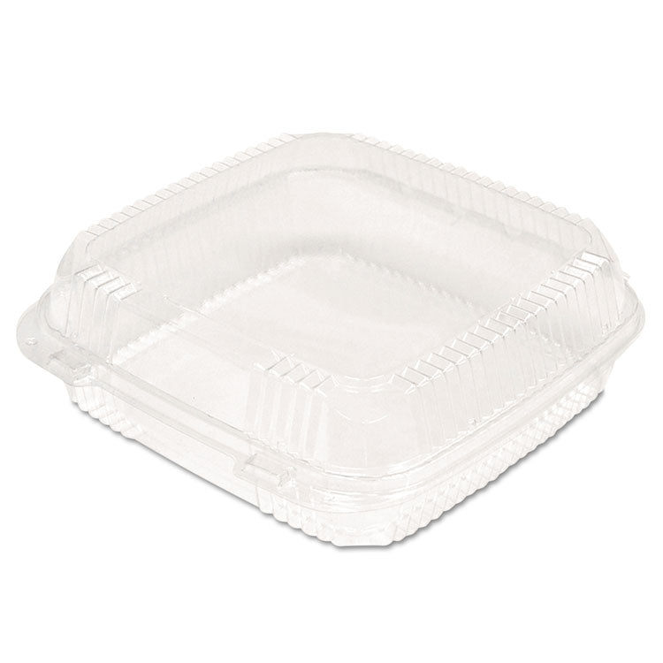 Pactiv Evergreen ClearView SmartLock Hinged Lid Container, 9.22 x 8.88 x 2.91, Clear, Plastic, 200/Carton (PCTYCI81110) Case of 200
