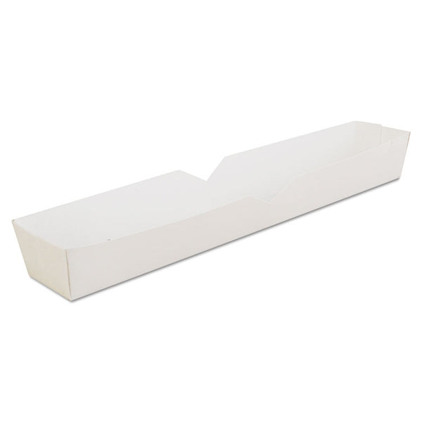 SCT® Footlong Hot Dog Tray, 10.25 x 1.5 x 1.25, White, Paper, 500/Carton (SCH0711) Case of 500