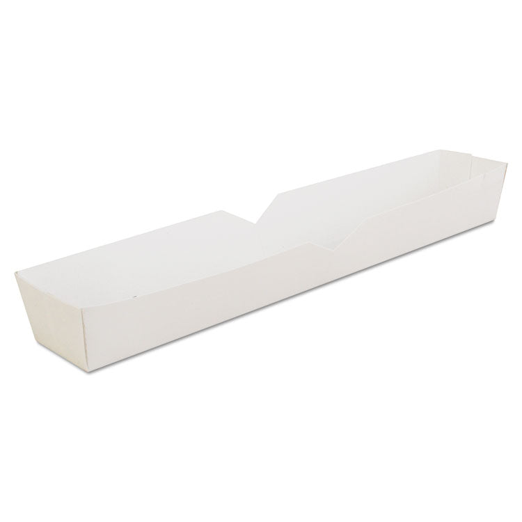 SCT® Footlong Hot Dog Tray, 10.25 x 1.5 x 1.25, White, Paper, 500/Carton (SCH0711) Case of 500