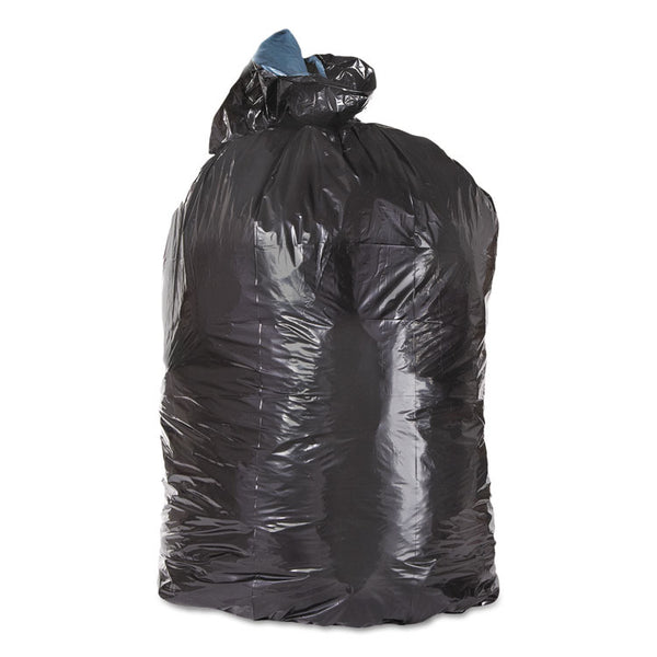 Trinity Plastics Low-Density Can Liners, 45 gal, 1.60 mil, 23" x 46", Black, 100/Carton (TRNML4046X) Case of 100