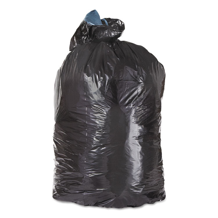 Trinity Plastics Low-Density Can Liners, 45 gal, 1.60 mil, 23" x 46", Black, 100/Carton (TRNML4046X) Case of 100
