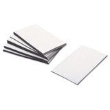 ZEUS® Business Card Magnets, 2 x 3.5, White, Adhesive Coated, 25/Pack (BAU66200) Pack of 25