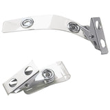 SICURIX® SICURIX ID Strap Clips, 0.38" x 2.75", Clear, 25/Pack (BAU68010) Pack of 25