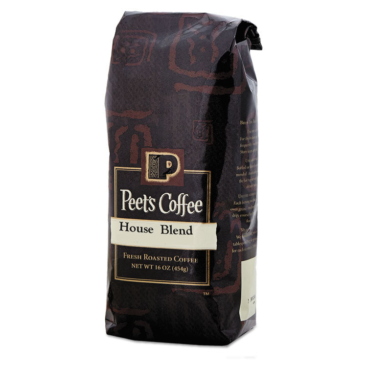 Peet's Coffee & Tea® Bulk Coffee, House Blend, Ground, 1 lb Bag (PEE501619)