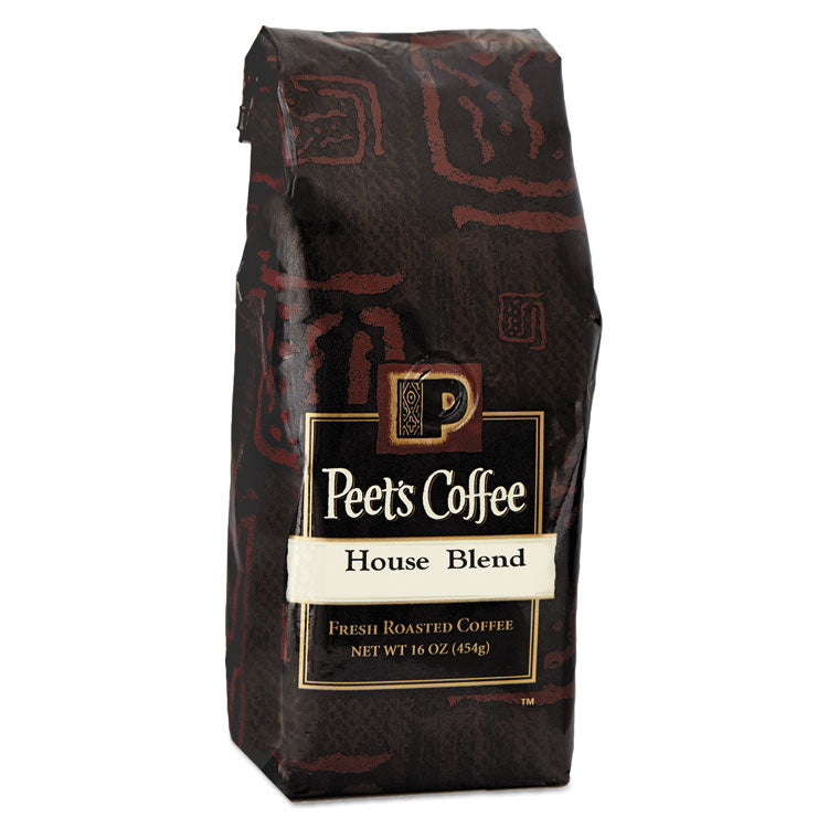 Peet's Coffee & Tea® Bulk Coffee, House Blend, Ground, 1 lb Bag (PEE501619)