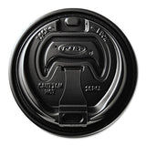 Dart® Optima Reclosable Lid, Fits 12 oz to 24 oz Foam Cups, Black, 100 Pack, 10 Packs/Carton (DCC16RCLBLK) Case of 1000