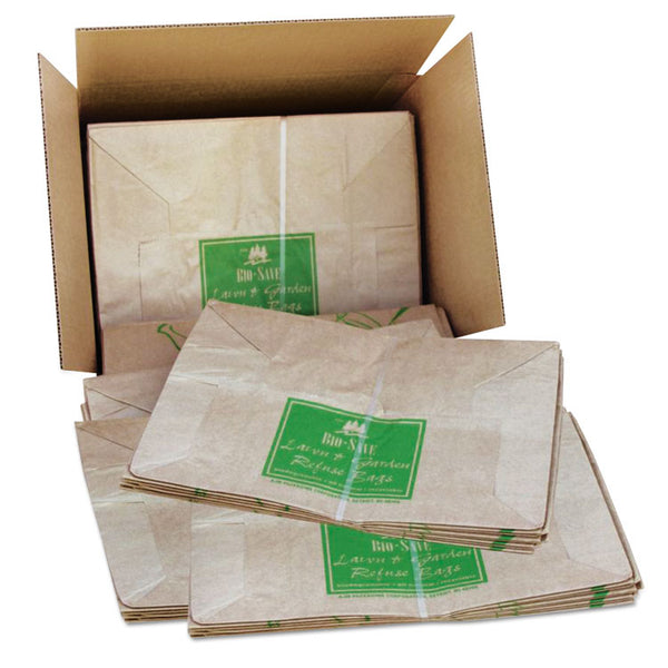 General Lawn and Leaf Bags, 30 gal, 16" x 35", Kraft, 50 Bags (BAGRBR30105BO) Case of 50