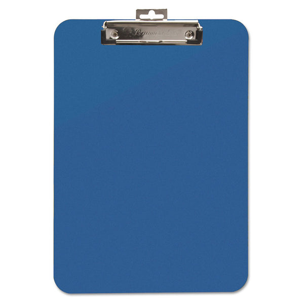 Mobile OPS® Unbreakable Recycled Clipboard, 0.25" Clip Capacity, Holds 8.5 x 11 Sheets, Blue (BAU61623) Each