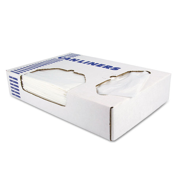 Heritage Linear Low-Density Can Liners, 30 gal, 0.9 mil, 30" x 36", White, 200/Carton (HERH6036TW) Case of 200