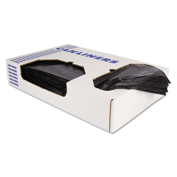 Heritage Linear Low-Density Can Liners, 10 gal, 0.9 mil, 24" x 23", Black, 500/Carton (HERH4823TK)