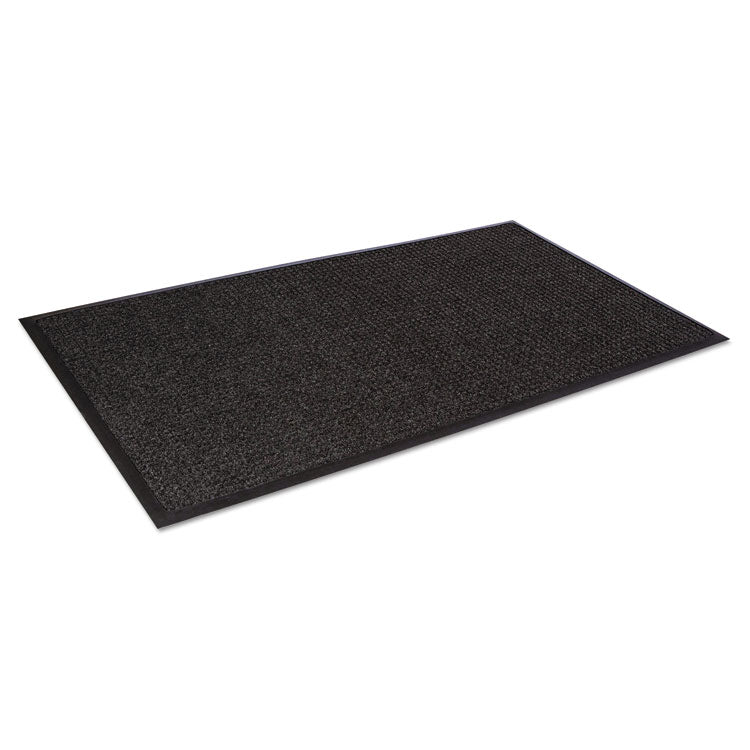 Crown Super-Soaker Wiper Mat with Gripper Bottom, Polypropylene, 36 x 120, Charcoal (CWNSSR310CH)