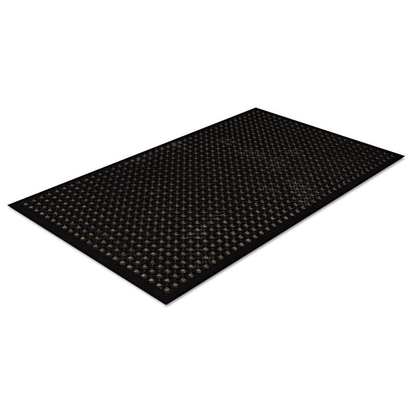 Crown Safewalk-Light Drainage Safety Mat, Rubber, 36 x 60, Black (CWNWSCT35BK)