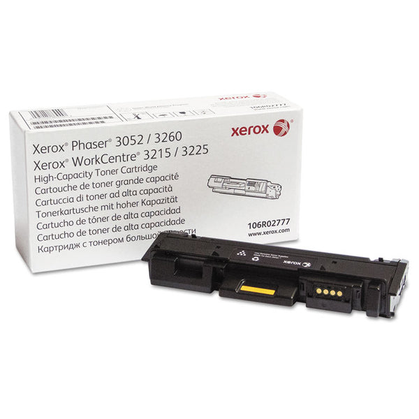 Xerox® 106R02777 High-Yield Toner, 3,000 Page-Yield, Black (XER106R02777)