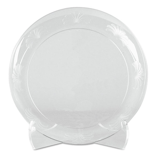 WNA Designerware Plates, Plastic, 6" dia, Clear, 18/Pack, 10 Packs/Carton (WNADWP6180)