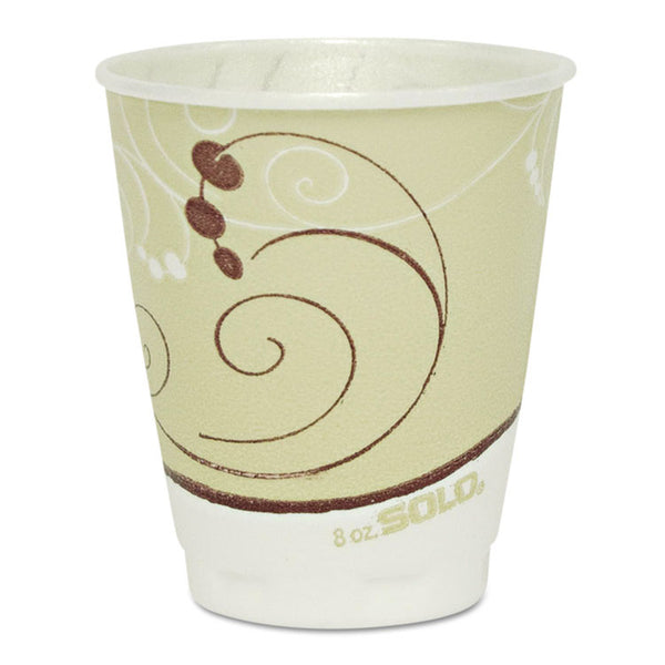 Dart® Trophy Plus Dual Temperature Insulated Cups in Symphony Design, 8 oz, Beige, 1,000/Carton (SCCX8J8002)