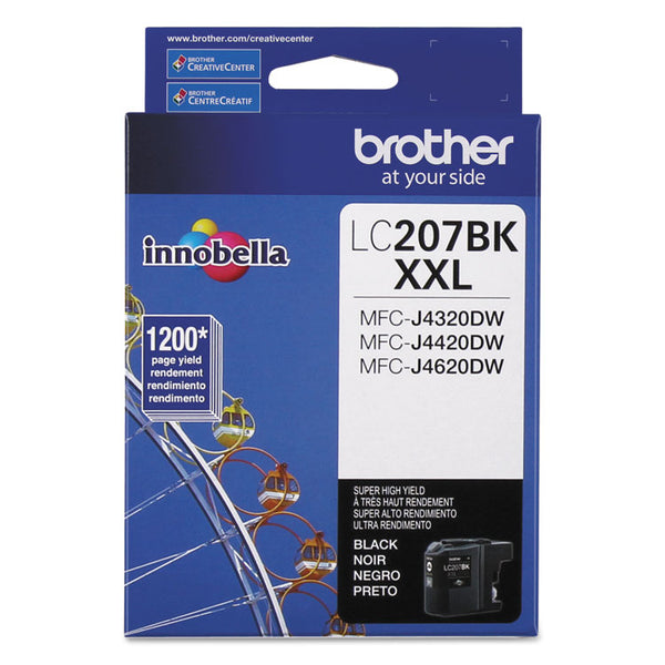 Brother LC207BK Innobella Super High-Yield Ink, 1,200 Page-Yield, Black (BRTLC207BK)