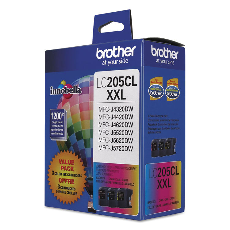 Brother LC2053PKS Innobella Super High-Yield Ink, 1,200 Page-Yield, Cyan/Magenta/Yellow (BRTLC2053PKS)