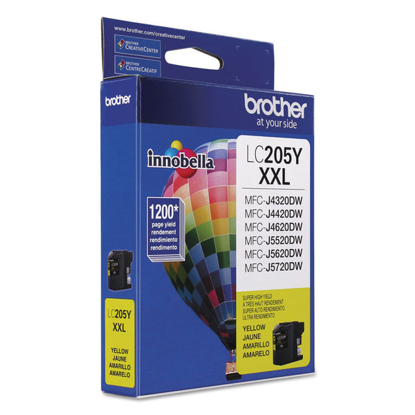 Brother LC205Y Innobella Super High-Yield Ink, 1,200 Page-Yield, Yellow (BRTLC205Y)