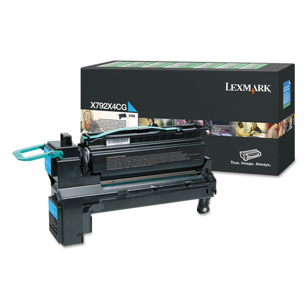 Lexmark™ X792X4CG Return Program Extra High-Yield Toner, 20,000 Page-Yield, Cyan (LEXX792X4CG)