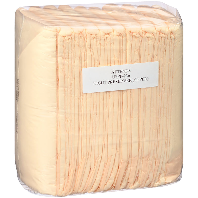 Attends® Care Night Preserver® Disposable Underpad 23 X 36 Inch Cellulose / Polymer Heavy Absorbency (747337_CS) 150/CS