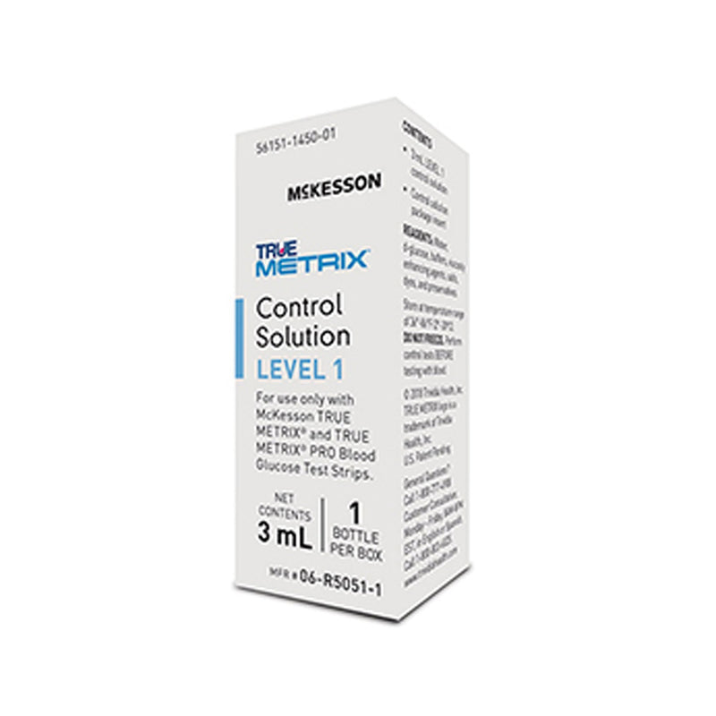 McKesson TRUE METRIX® Blood Glucose Control Solution 3 mL Level 1 (960304_BX) 1/BX